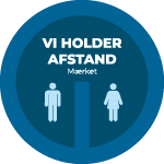 Vi Holder Afstand badge